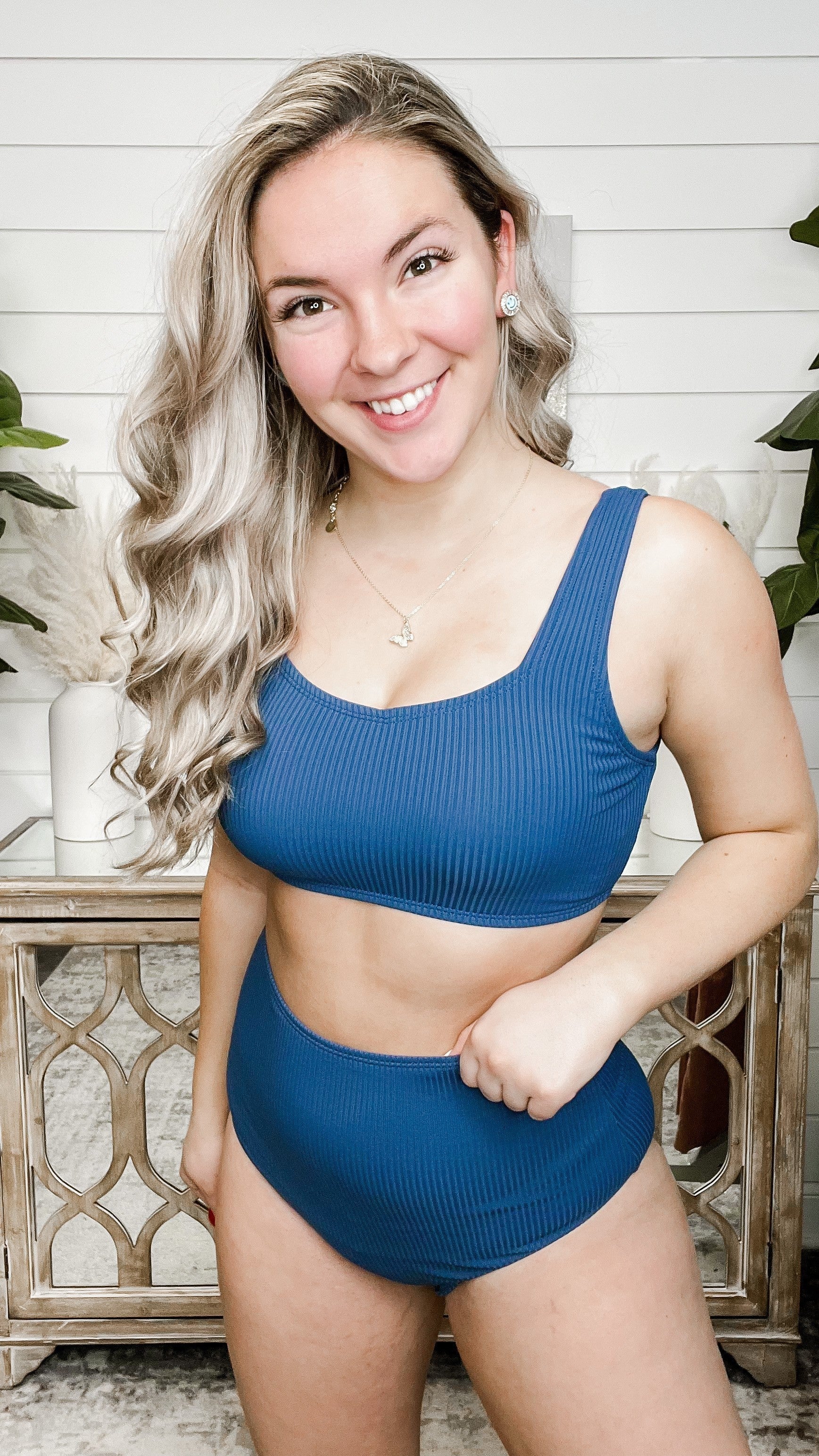 Coral Reef Sea Glass Moonlight Laps Swim Top Top - 3 colors!