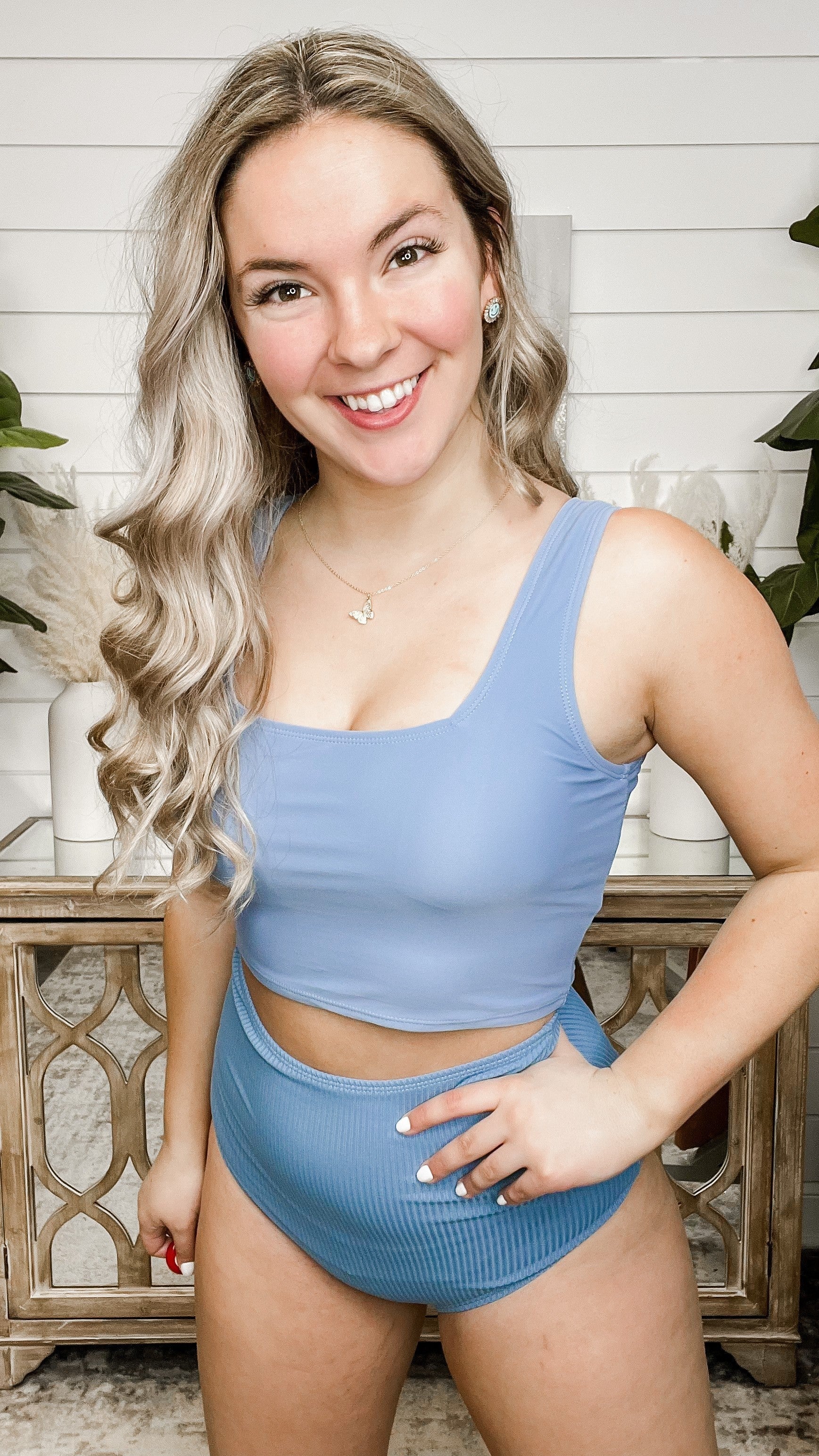 Coral Reef Sea Glass Moonlight Laps Swim Top Top - 3 colors!