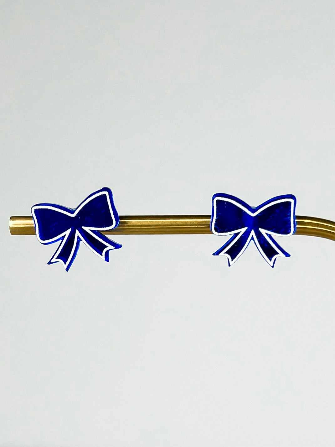 Outline of America Blue Stud Earrings