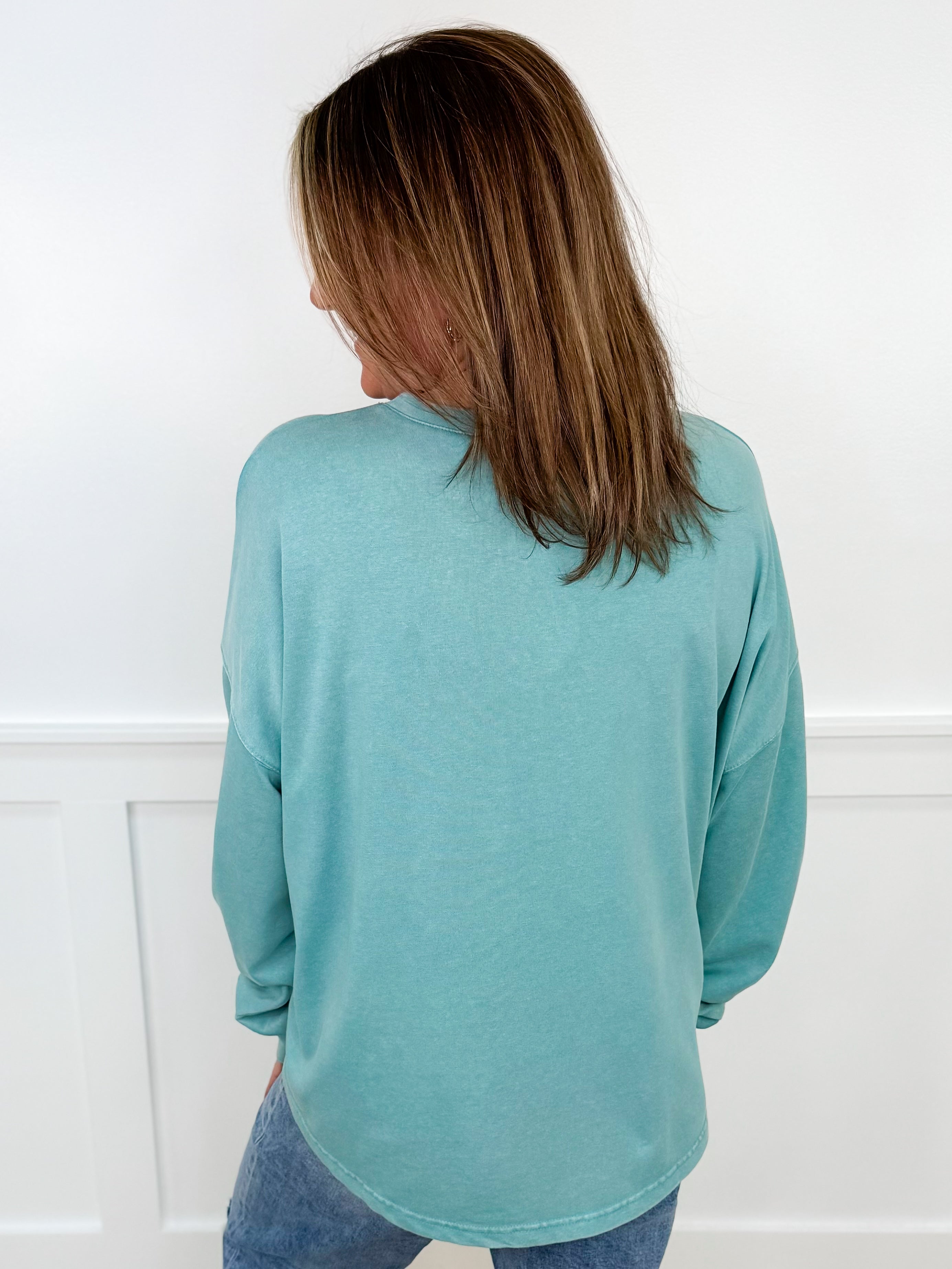 Easel Wild Adventures Cotton Blend Long Sleeve Top - 5 colors!