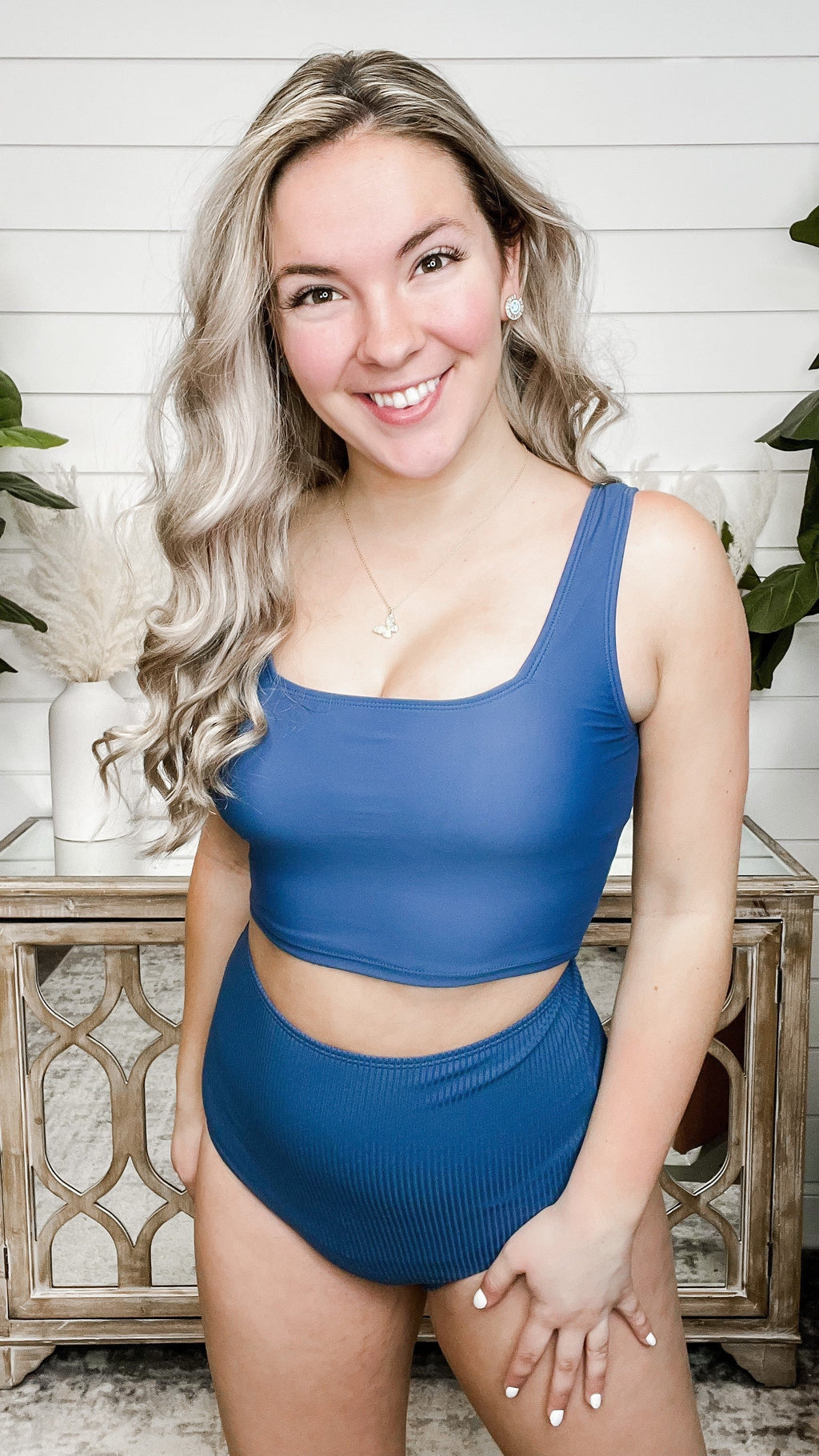 Coral Reef Sea Glass Moonlight Laps High-Rise Swim Bottoms - 3 colors! *FINAL SALE*