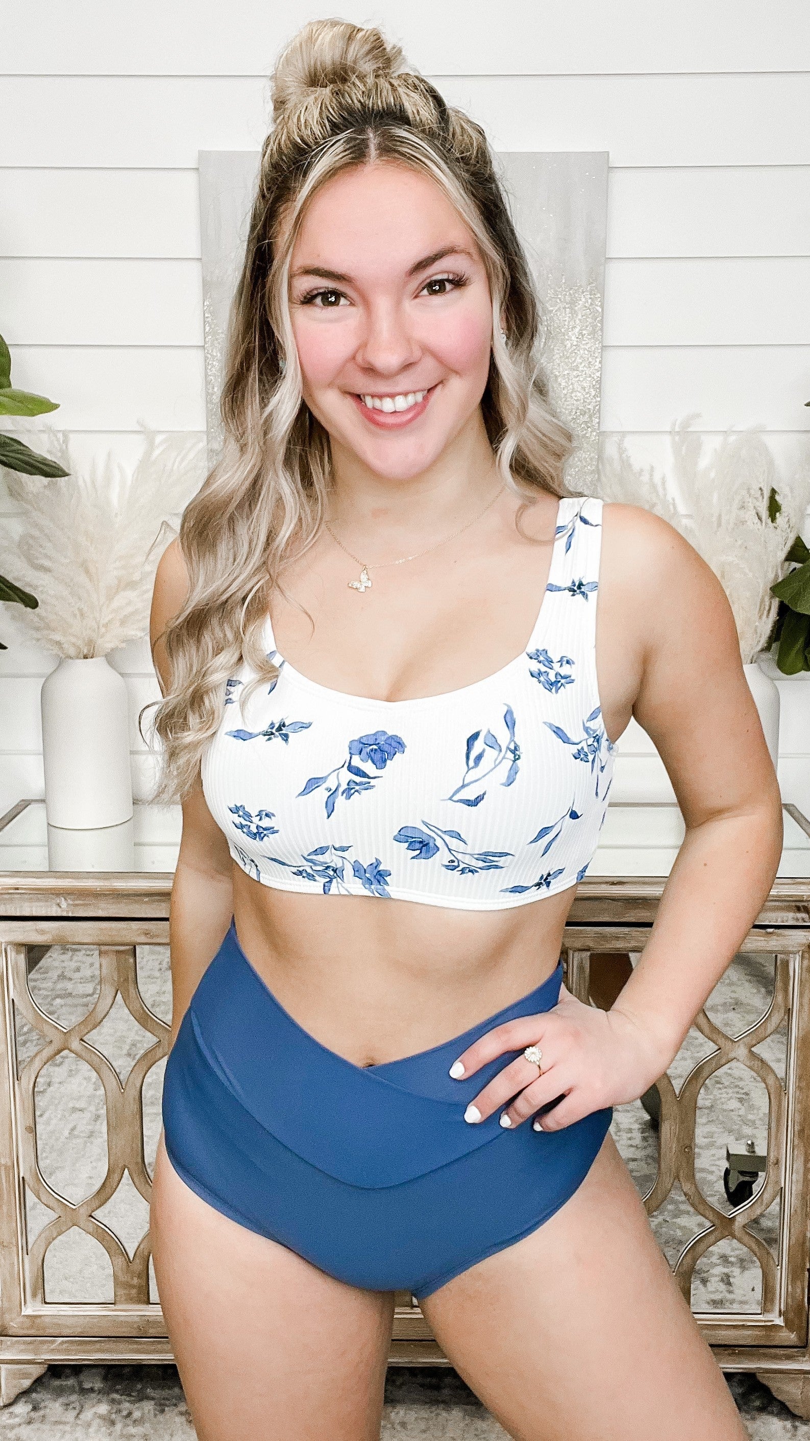 Coral Reef Sea Glass Vacationer Extra High-Rise Swim Bottoms - 2 colors! *FINAL SALE*