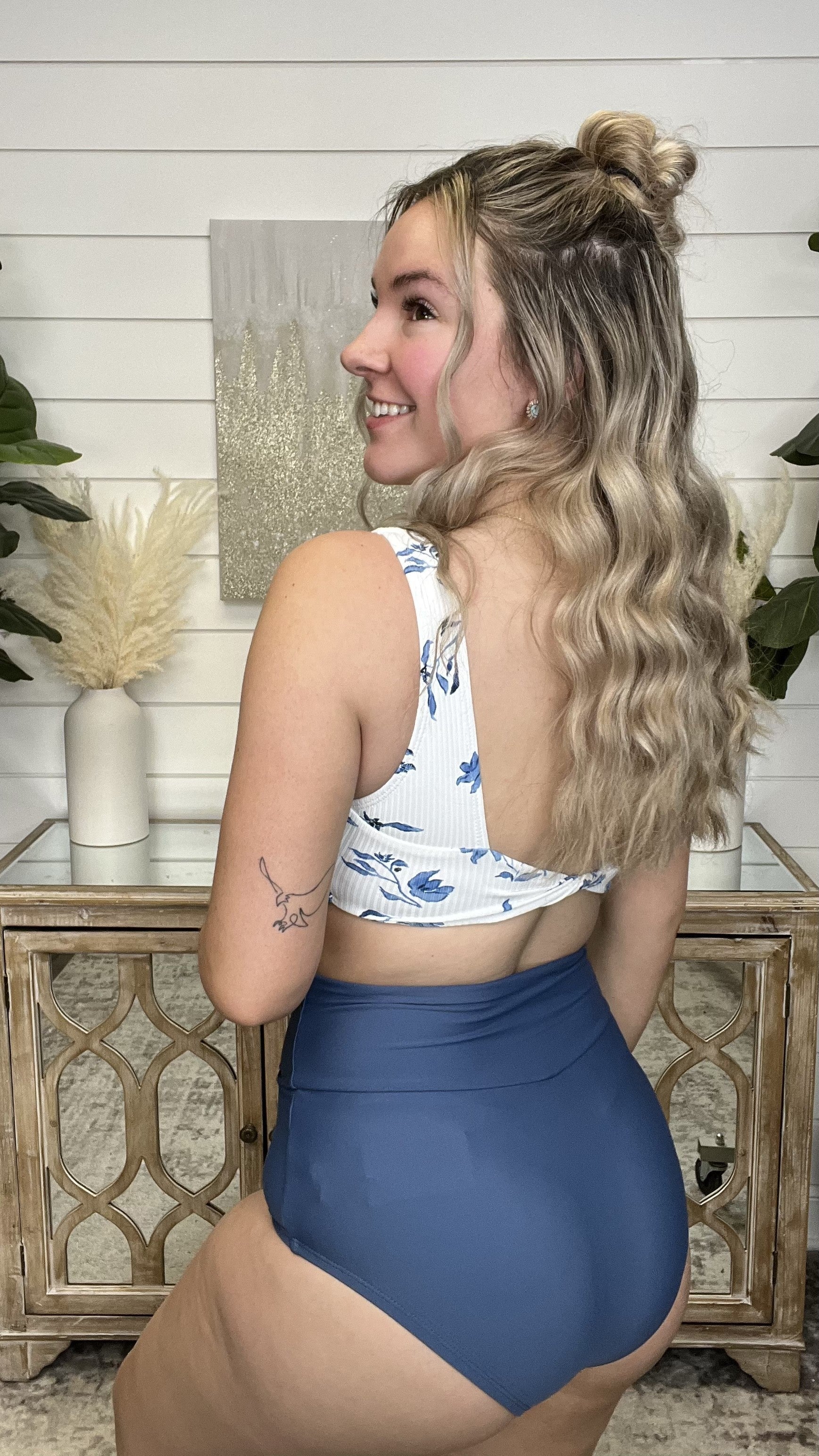 Coral Reef Sea Glass Vacationer Extra High-Rise Swim Bottoms - 2 colors! *FINAL SALE*